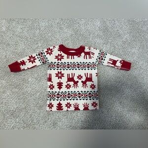 Hanna Andersson Holiday Deer Fair Isles Long Sleeve Shirt